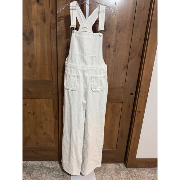 Lalavon Denim - Lalavon Overalls, L, side zipper. Boho, Farmer, Freespirit,  Wide Leg, NWOT